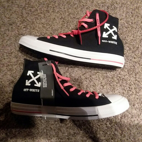 Mens Custom Off White Theme Converse Chuck Taylor - Picture 3 of 7